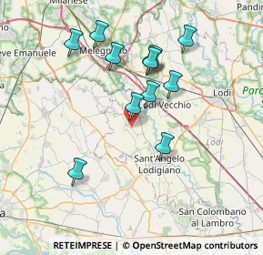 Mappa 26853 Caselle Lurani LO, Italia (6.84167)