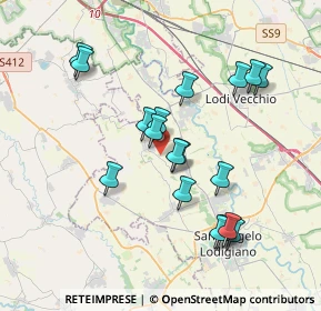 Mappa 26853 Caselle Lurani LO, Italia (3.57833)