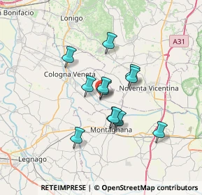 Mappa Via Zona Artigianale, 37040 Roveredo di Guà VR, Italia (5.16833)