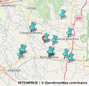 Mappa Via Zona Artigianale, 37040 Roveredo di Guà VR, Italia (6.97214)