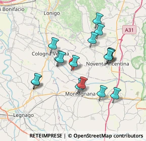 Mappa Via Zona Artigianale, 37040 Roveredo di Guà VR, Italia (6.7425)