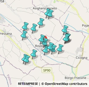 Mappa Via Zona Artigianale, 37040 Roveredo di Guà VR, Italia (1.60158)