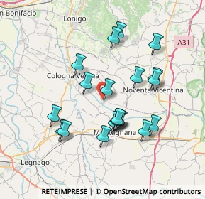 Mappa Via Rosa, 37040 Roveredo di Guà VR, Italia (6.682)