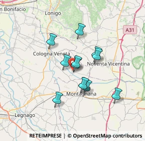 Mappa Via Rosa, 37040 Roveredo di Guà VR, Italia (5.23583)