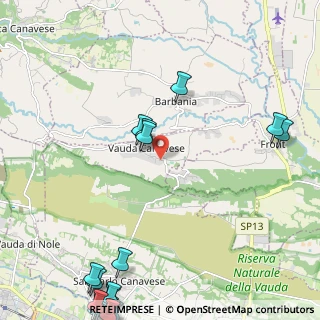 Mappa Via Castagneri, 10070 Vauda Canavese TO, Italia (3.655)
