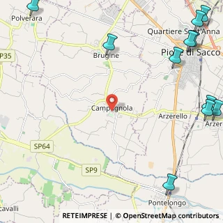 Mappa Via Domenico Campagnola, 35020 Brugine PD, Italia (3.76273)