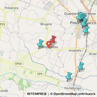 Mappa Via Domenico Campagnola, 35020 Brugine PD, Italia (2.98909)