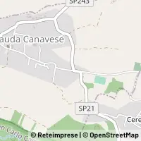 Mapa Vauda Canavese