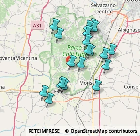 Mappa Via Giare, 35030 Baone PD, Italia (6.6455)