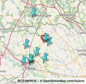 Mappa Str. Vicinale delle Vigne, 27010 Bornasco PV, Italia (6.56818)