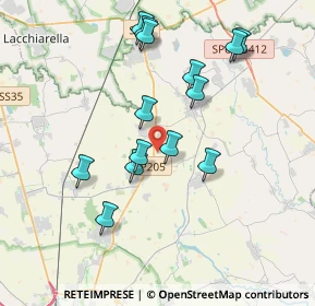 Mappa Str. Vicinale delle Vigne, 27010 Bornasco PV, Italia (3.61)