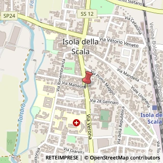 Mappa Via Giacomo Matteotti, 1, 37063 Isola della Scala, Verona (Veneto)
