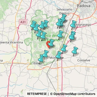 Mappa Via Valleselle, 35032 Arquà Petrarca PD, Italia (6.8195)