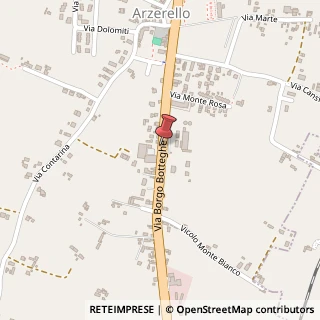 Mappa Via Borgo Botteghe, 52, 35028 Arzergrande, Padova (Veneto)