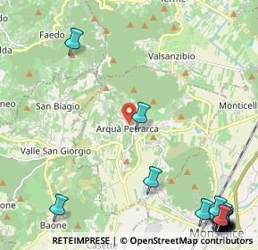 Mappa Via Ventolone, 35032 Arquà Petrarca PD, Italia (3.779)
