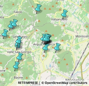 Mappa Via Ventolone, 35032 Arquà Petrarca PD, Italia (1.627)