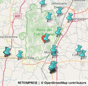 Mappa Via Ventolone, 35032 Arquà Petrarca PD, Italia (10.165)