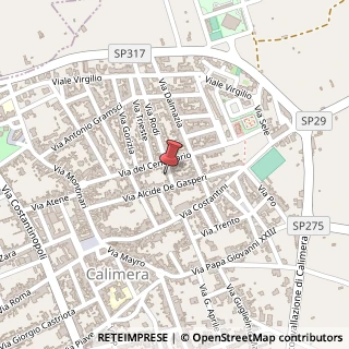 Mappa Via Rodi, 12, 73021 Calimera, Lecce (Puglia)