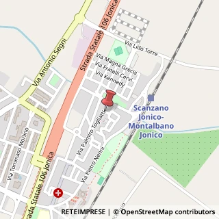 Mappa Via Largo S. Francesco, 75020 Scanzano Jonico MT, Italia, 75020 Scanzano Jonico, Matera (Basilicata)