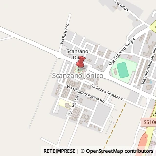 Mappa Via R. Scotellaro, 1, 75020 Scanzano Jonico, Matera (Basilicata)