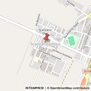 Mappa Via R. Scotellaro, 1, 75020 Scanzano Jonico, Matera (Basilicata)