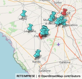 Mappa Via Genova, 73043 Copertino LE, Italia (6.34789)