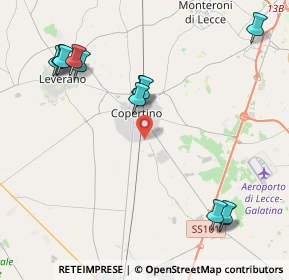 Mappa Via Crocifisso delle Melogne, 73043 Copertino LE, Italia (5.37083)