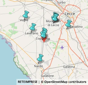 Mappa Via Crocifisso delle Melogne, 73043 Copertino LE, Italia (6.75545)