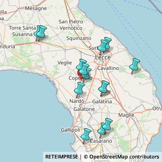 Mappa Via Crocifisso delle Melogne, 73043 Copertino LE, Italia (16.44571)