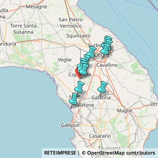 Mappa SP per, 73043 Copertino LE, Italia (10.02333)
