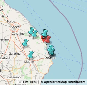 Mappa Via Sant'Andrea, 73026 Melendugno LE, Italia (9.415)