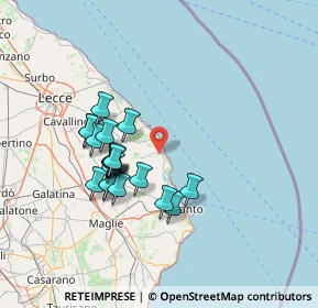 Mappa Via Sant'Andrea, 73026 Melendugno LE, Italia (13.523)