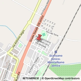 Mappa Via Kennedy, 13, 75020 Scanzano Jonico, Matera (Basilicata)