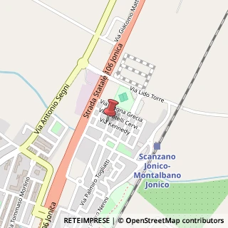 Mappa Via Amendola, 75020 Scanzano Jonico MT, Italia, 75020 Scanzano Jonico, Matera (Basilicata)
