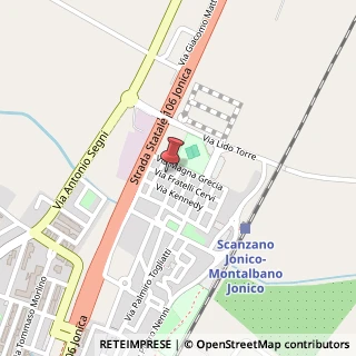 Mappa Via Fratelli Cervi, 17, 75020 Scanzano Jonico, Matera (Basilicata)