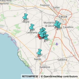 Mappa Via Capri, 73043 Copertino LE, Italia (4.59167)