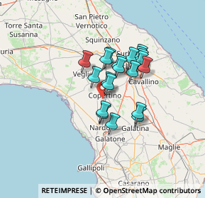 Mappa Via Capri, 73043 Copertino LE, Italia (10.418)
