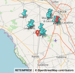 Mappa Via Maria Montessori, 73043 Copertino LE, Italia (6.83692)