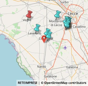 Mappa Via Maria Montessori, 73043 Copertino LE, Italia (8.51214)