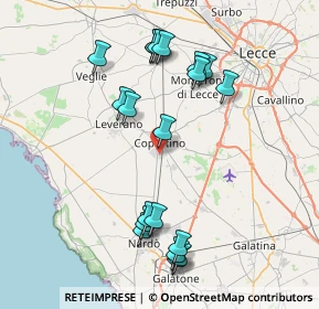 Mappa Via Val d'Aosta, 73043 Copertino LE, Italia (8.965)