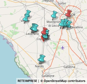 Mappa Via Val d'Aosta, 73043 Copertino LE, Italia (6.2875)