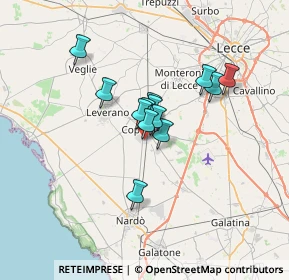 Mappa Via Val d'Aosta, 73043 Copertino LE, Italia (4.87462)