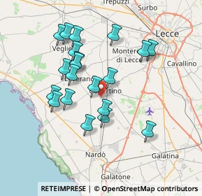 Mappa Via Fra Silvestro Calia, 73043 Copertino LE, Italia (7.2665)