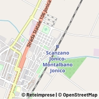Mapa Scanzano Jonico
