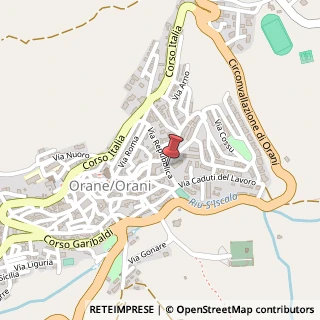 Mappa Via Repubblica,  22, 08026 Orani, Nuoro (Sardegna)