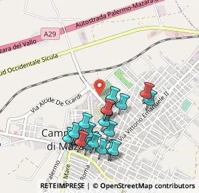 Mappa Via Calatafimi, 91021 Campobello di Mazara TP, Italia (0.534)