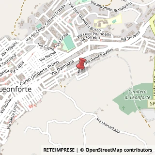 Mappa Via Umberto Giordano, 4, 94013 Leonforte, Enna (Sicilia)