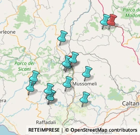Mappa Z.I. Contrada Passo Barbiere-Scalo Ferroviario, 92022 Cammarata AG, Italia (16.01286)