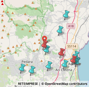 Mappa Via Silvio Pellico, 95019 Zafferana Etnea CT, Italia (5.45769)