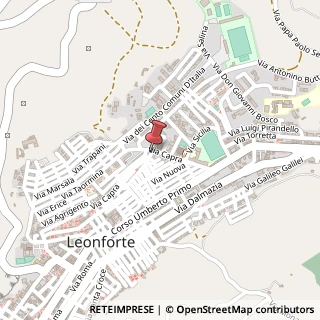 Mappa Via Capra, 95, 94013 Leonforte, Enna (Sicilia)